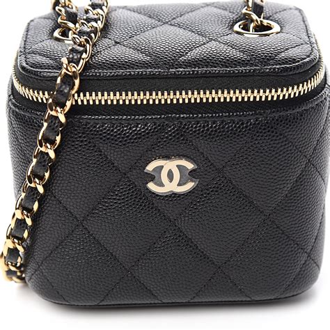 chanel vanity case small vs mini|Chanel vanity case bag small.